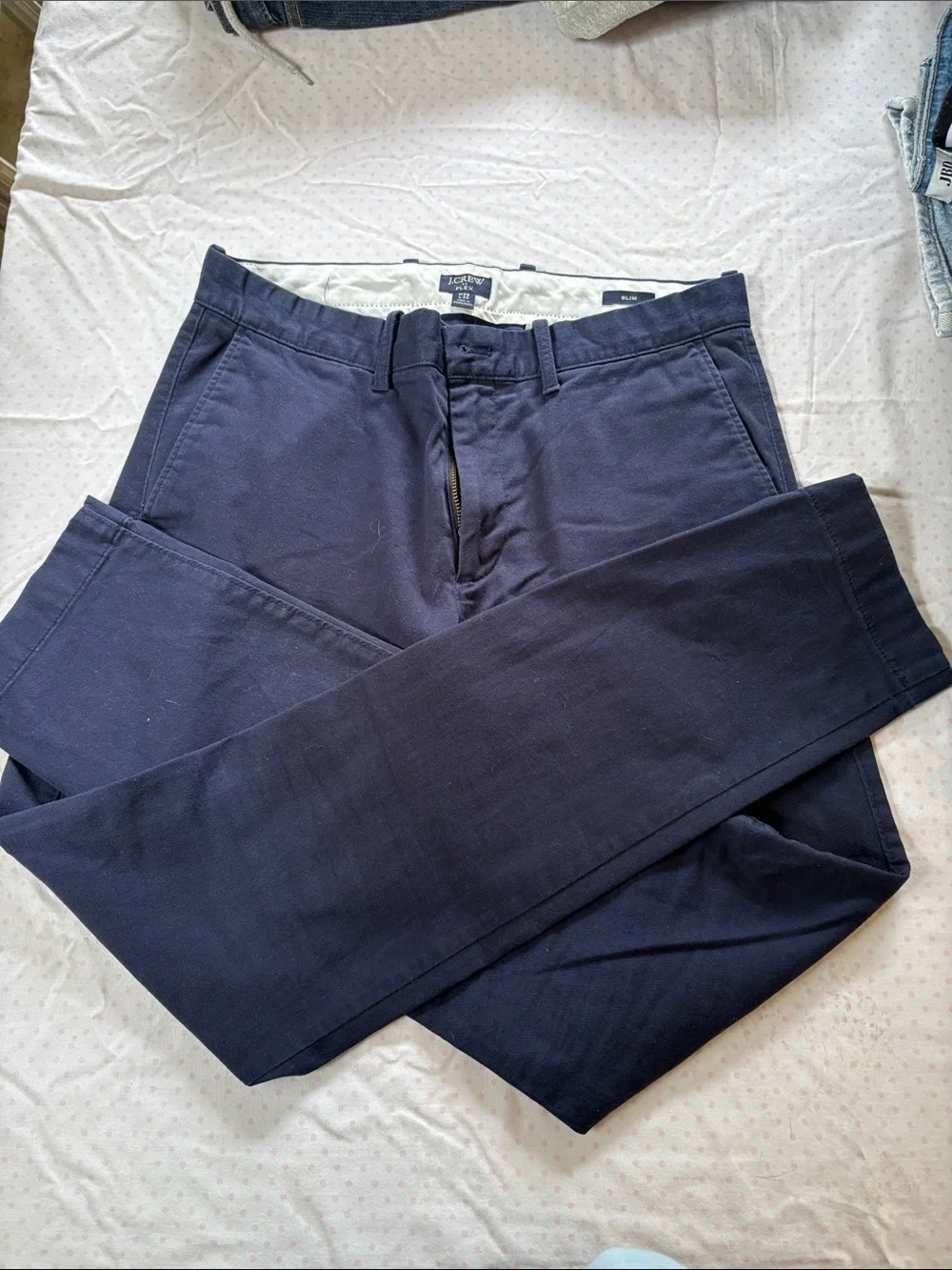 J. Crew Men's Dark Navy Chino Pants